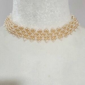 Chic Pearl Choker Necklace Sold As Is No Returns